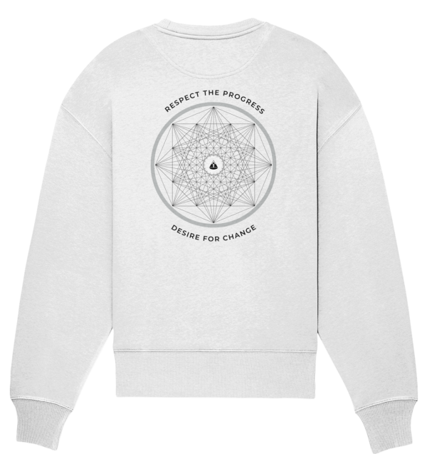 Respect the Change - Organic Oversize Sweatshirt – Bild 3