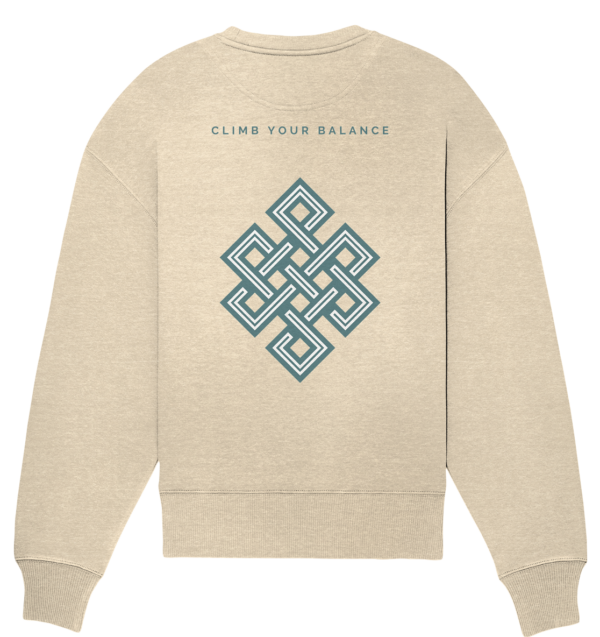 Symbolic Karma - Organic Oversize Sweatshirt – Bild 2